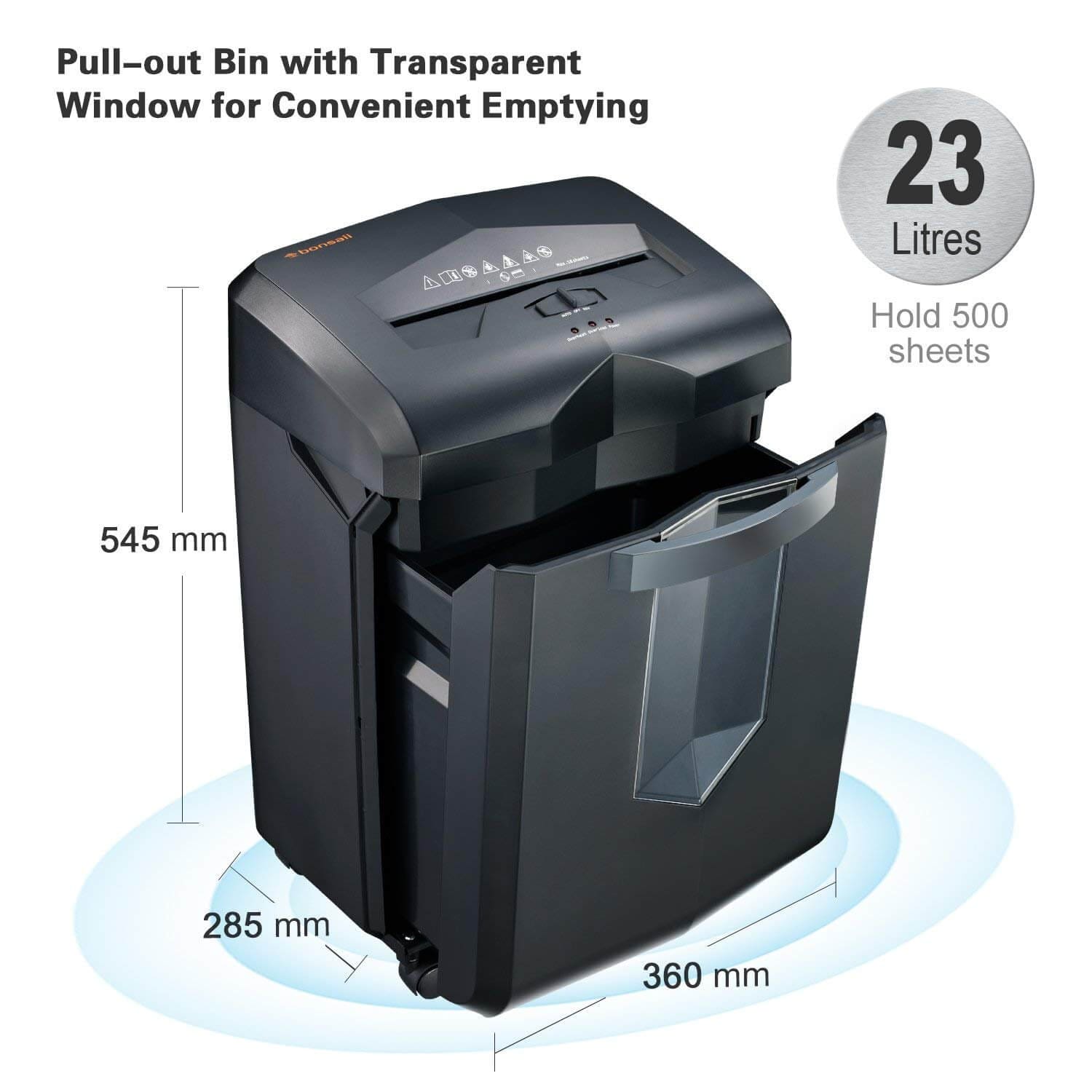 Bonsaii EverShred Continuous heavy Duty Paper Shredder Machine