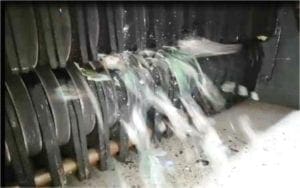 Heavy Duty CD Shredder Shredding Area